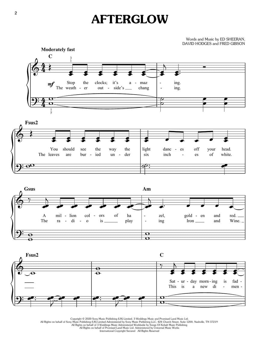 Pop Piano Hits - Drivers License, Willow & More Hot Singles Songbook