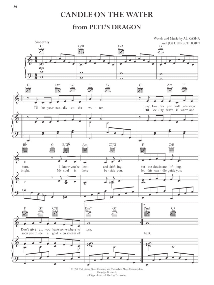 The Library Of Disney PVG Songbook - 50 Popular Hits