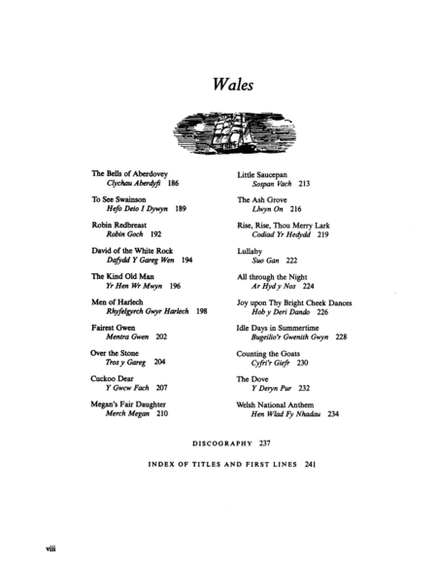 Folk Songs Of England, Ireland, Scotland and Wales Piano Vocal Guitar Book