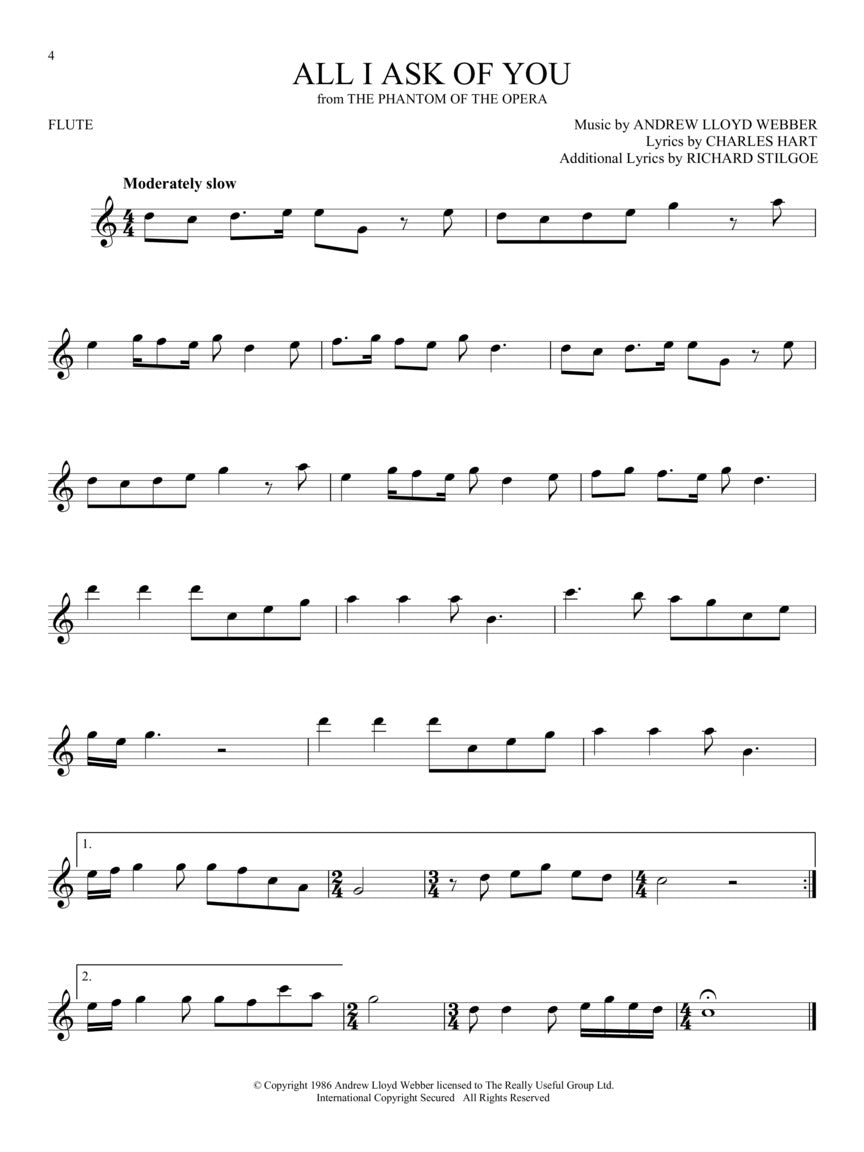 安德鲁·劳埃德·韦伯音乐作品集(长笛版)