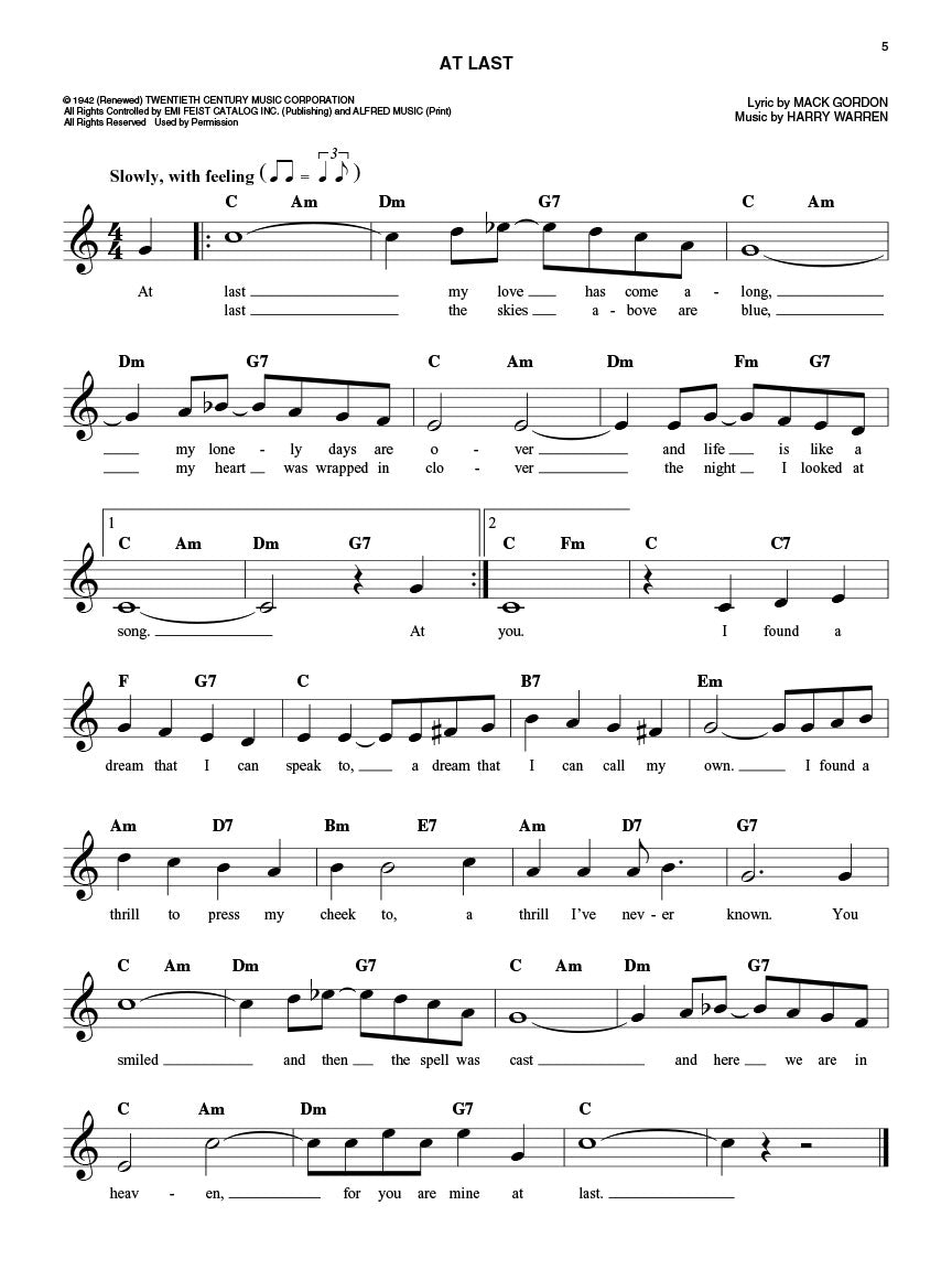 Easy Love Songs Fake Book - For C Instruements (100 Songs)