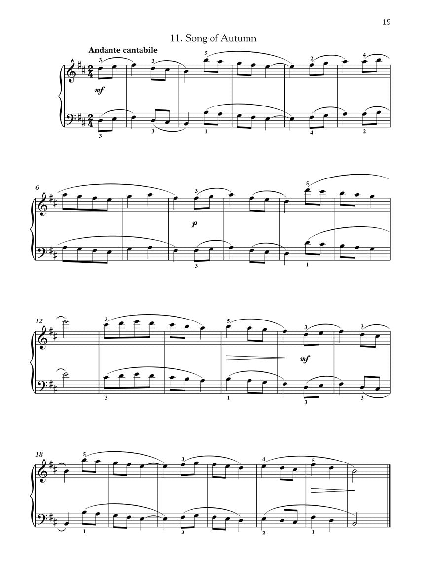 卡巴列夫斯基 - 儿童钢琴曲 24 首,作品 39 号/Ola