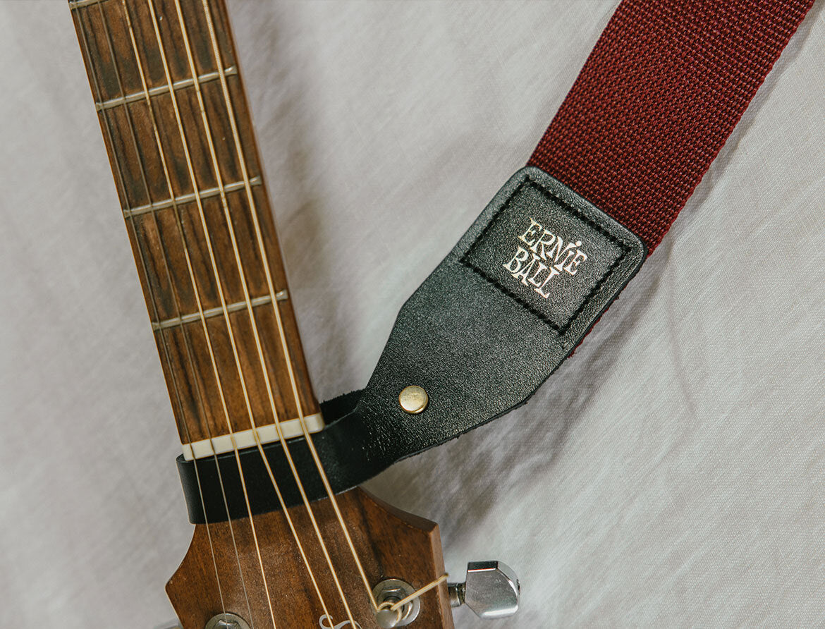 Ernie Ball Polypro Acoustic Guitar Strap - Black