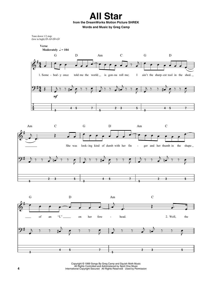 初学者歌曲 - 贝斯伴奏系列第3册(书/在线音频)