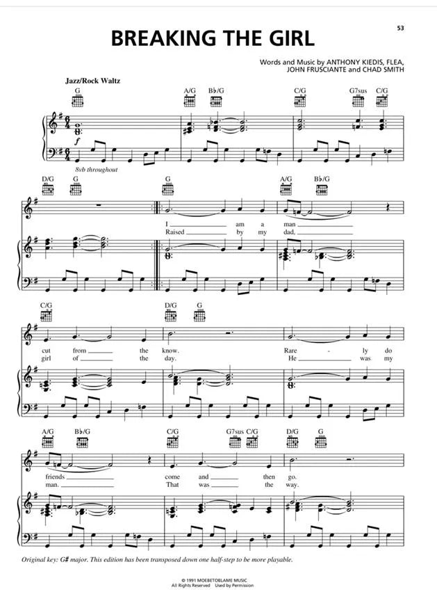 史上最棒的不插电摇滚歌曲精选集 - 钢琴/声乐/吉他谱(共65首)