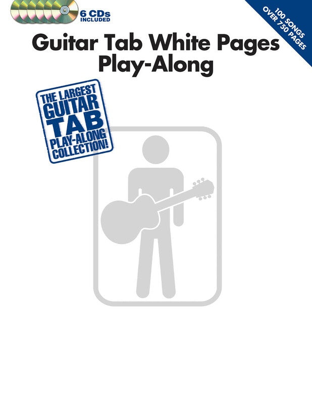 Guitar Tab White Pages Play Along Book and 6 Cd's