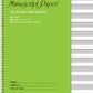 Hal Leonard Standard Wire-Bound Manuscript Book - 12 Staves (96 pages)