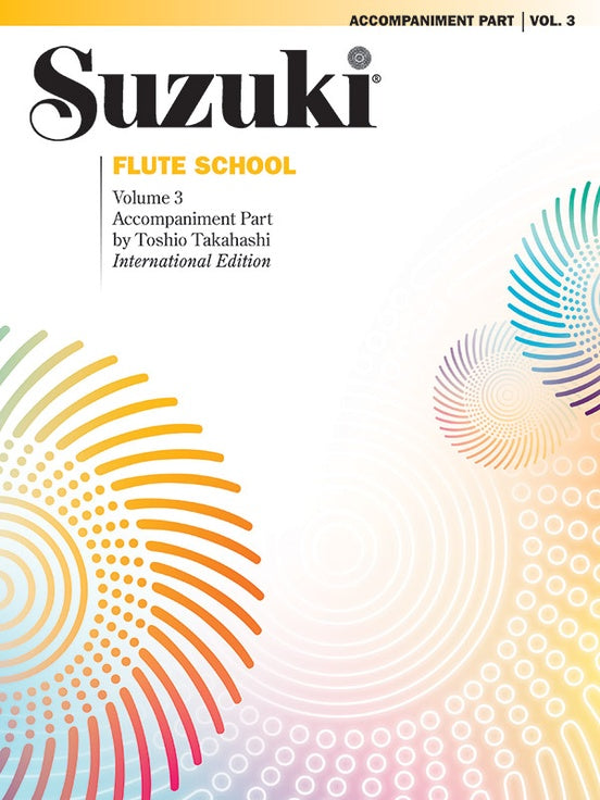 Suzuki Flute School - Volume 3 Piano Accompaniment Book