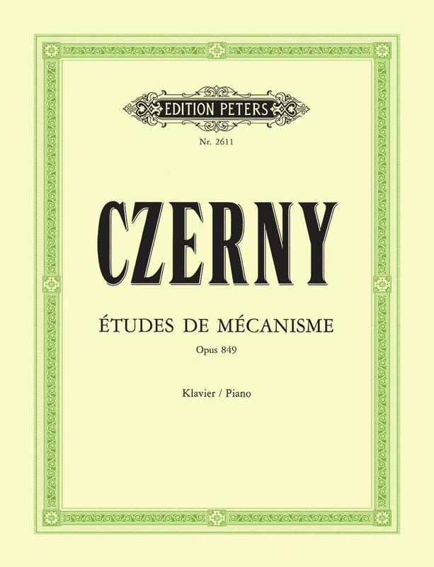 Czerny - 30 Studies of Mechanism Op. 849 Piano Solo Book
