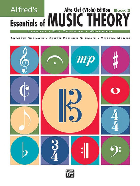 Alfred's Essentials Of Music Theory - Alto Clef Viola Edition Book 3