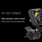 Aroma AT102BL Rechargeable Chromatic Clip-on Tuner (Black)