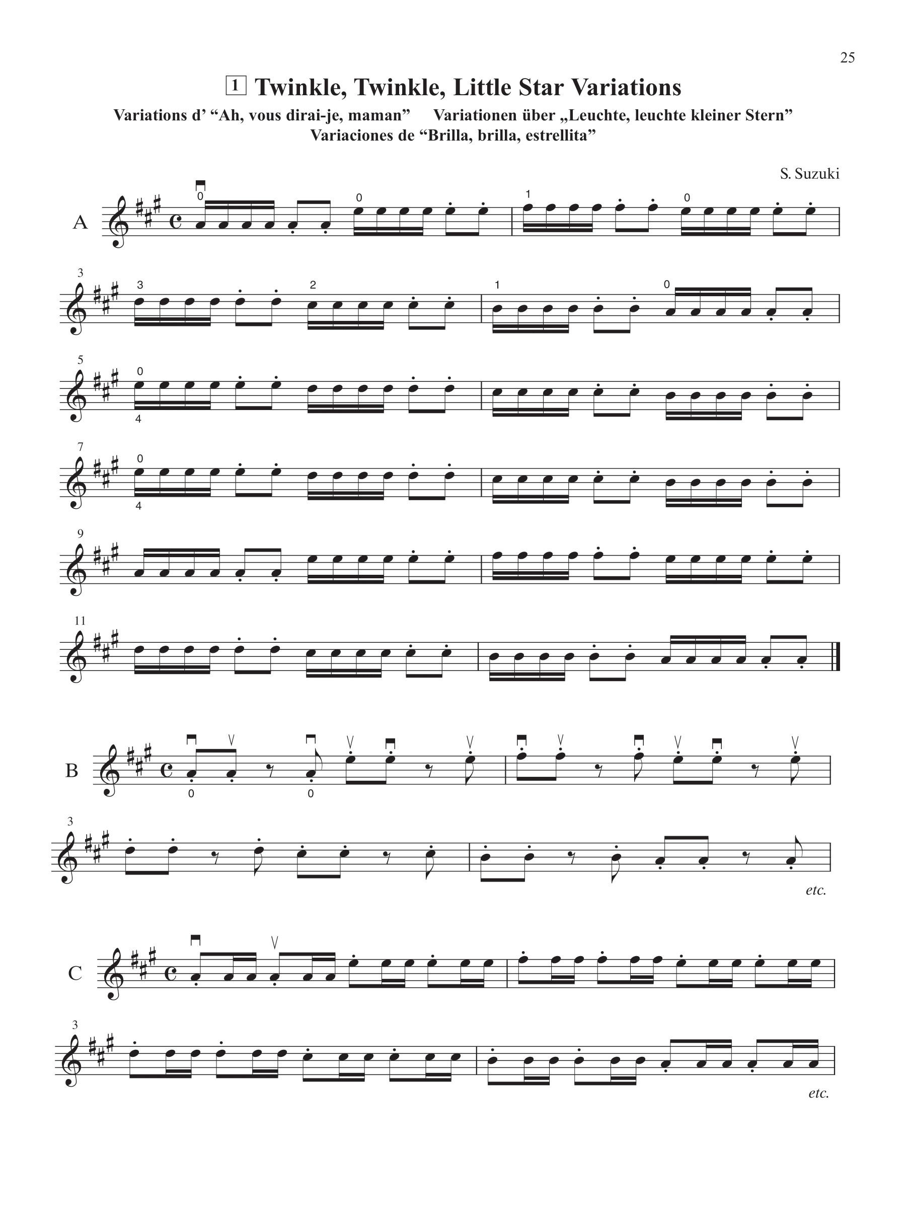 Suzuki Violin School - Volume 1 Part Book/Cd Strings