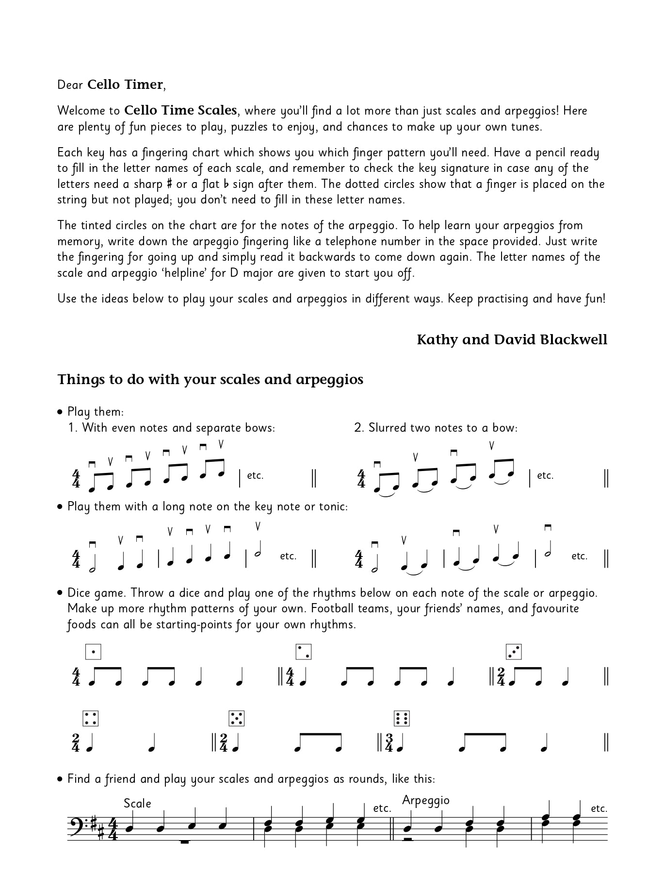 Cello Time - Scales Book