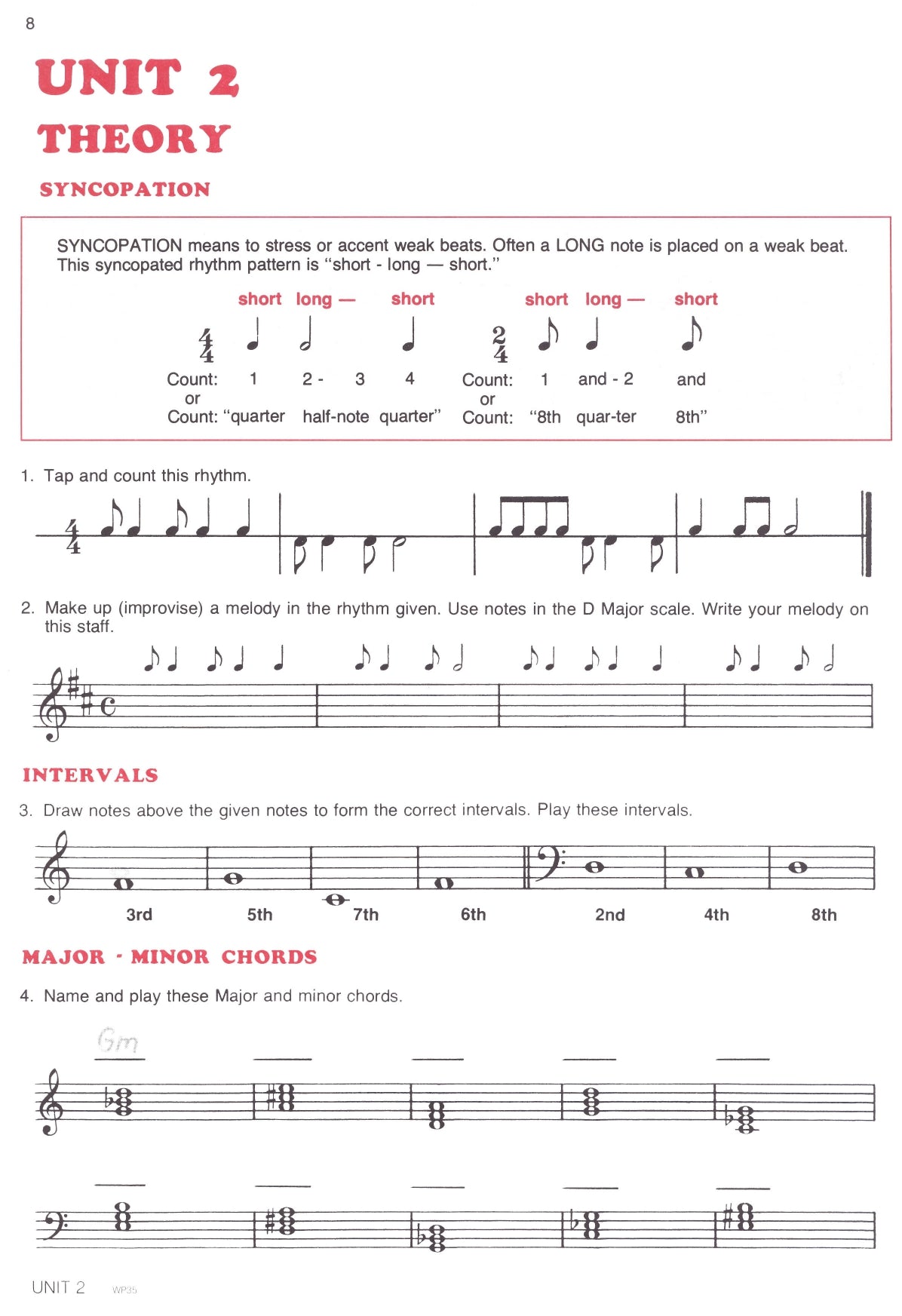 James Bastien - Musicianship For The Older Beginner Level 2 Book