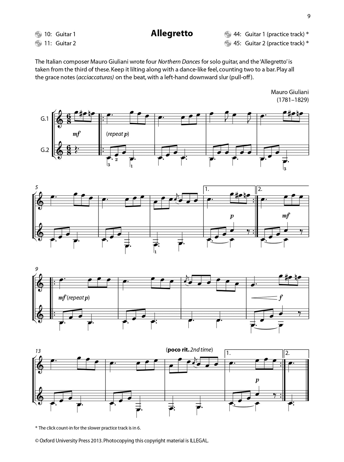 Enjoy Playing Guitar - Time For Two Duets Book/Cd