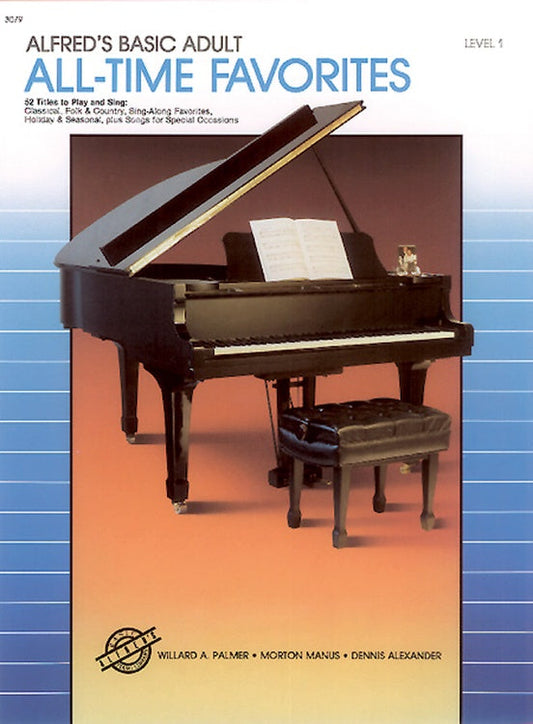 Alfreds Basic Adult Piano Course - All Time Favourites Book 1 & Keyboard
