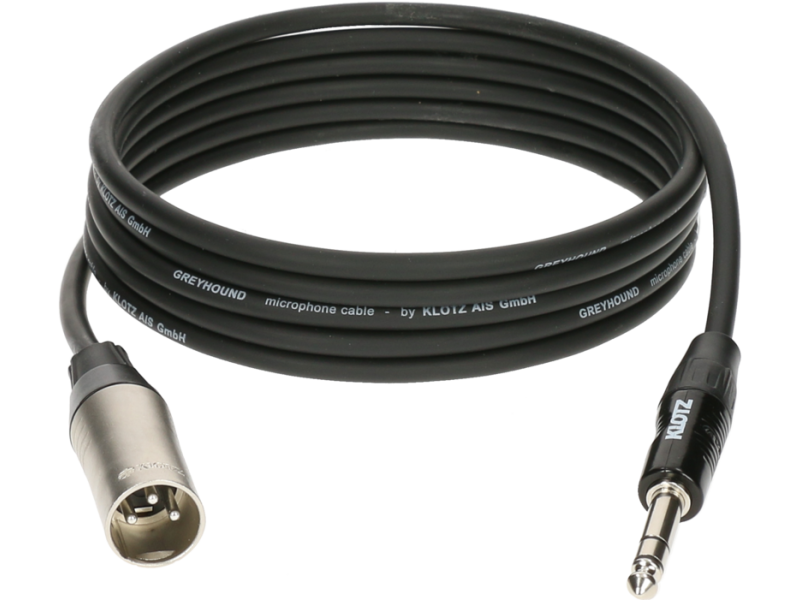 Klotz GRG MP Greyhound Analog Audio Cable - Balanced With Male XLR By Klotz To Balanced Jack Plug - 6m