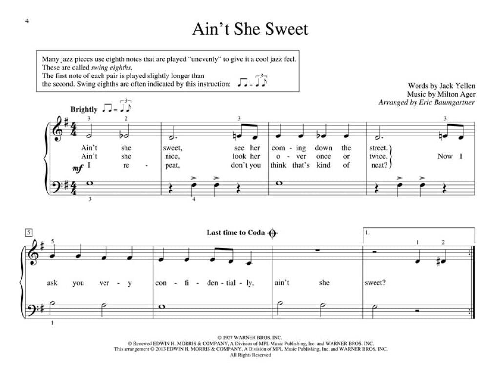 John Thompson's Easiest Piano Course - First Jazz Tunes Book