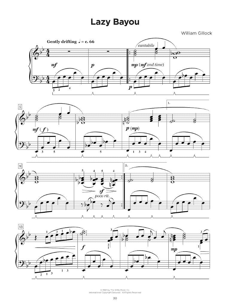 威廉·吉洛克:吉洛克钢琴分级曲集 3-4级