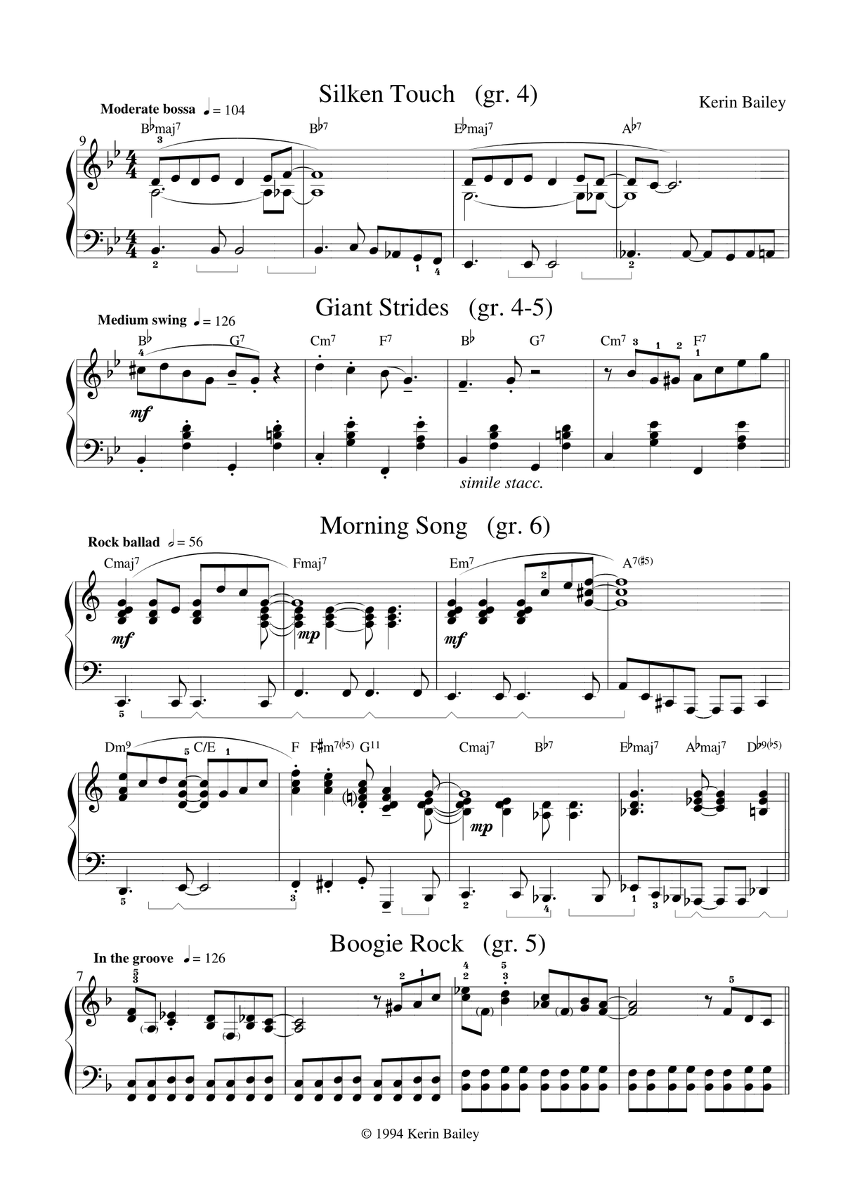 《钢琴爵士乐曲集 4》
