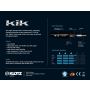 Klotz KIK KG PRB Kik Pro Instrument Cable With Right Angle Metal Jack - Blue - 6m