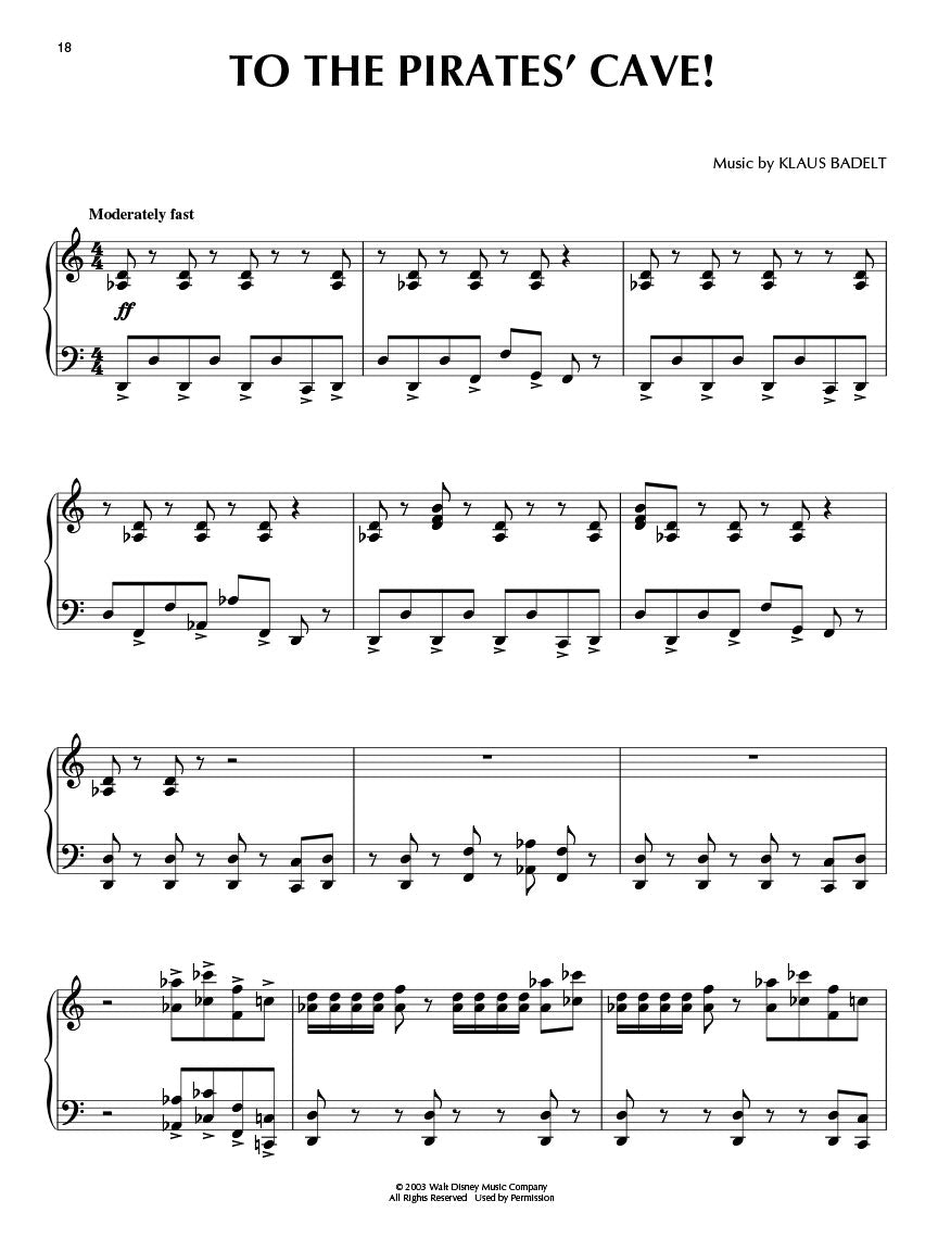 《加勒比海盗:黑珍珠号》钢琴独奏曲集