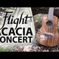 Flight DUC445 Concert Acacia Gloss Finish Ukulele with Gig Bag
