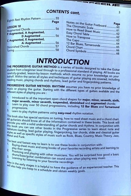Progressive Guitar Method Rhythm - Book and Online Audio