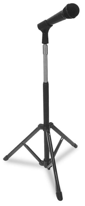 Manhasset Short Shaft Concertino Microphone Stand With Collapsible Base- Black Musical Instruments &