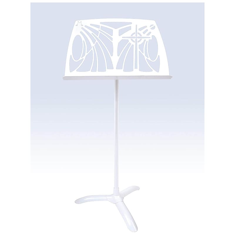 Manhasset Noteworthy Celtic Cross Design Music Stand - White Musical Instruments & Accessories