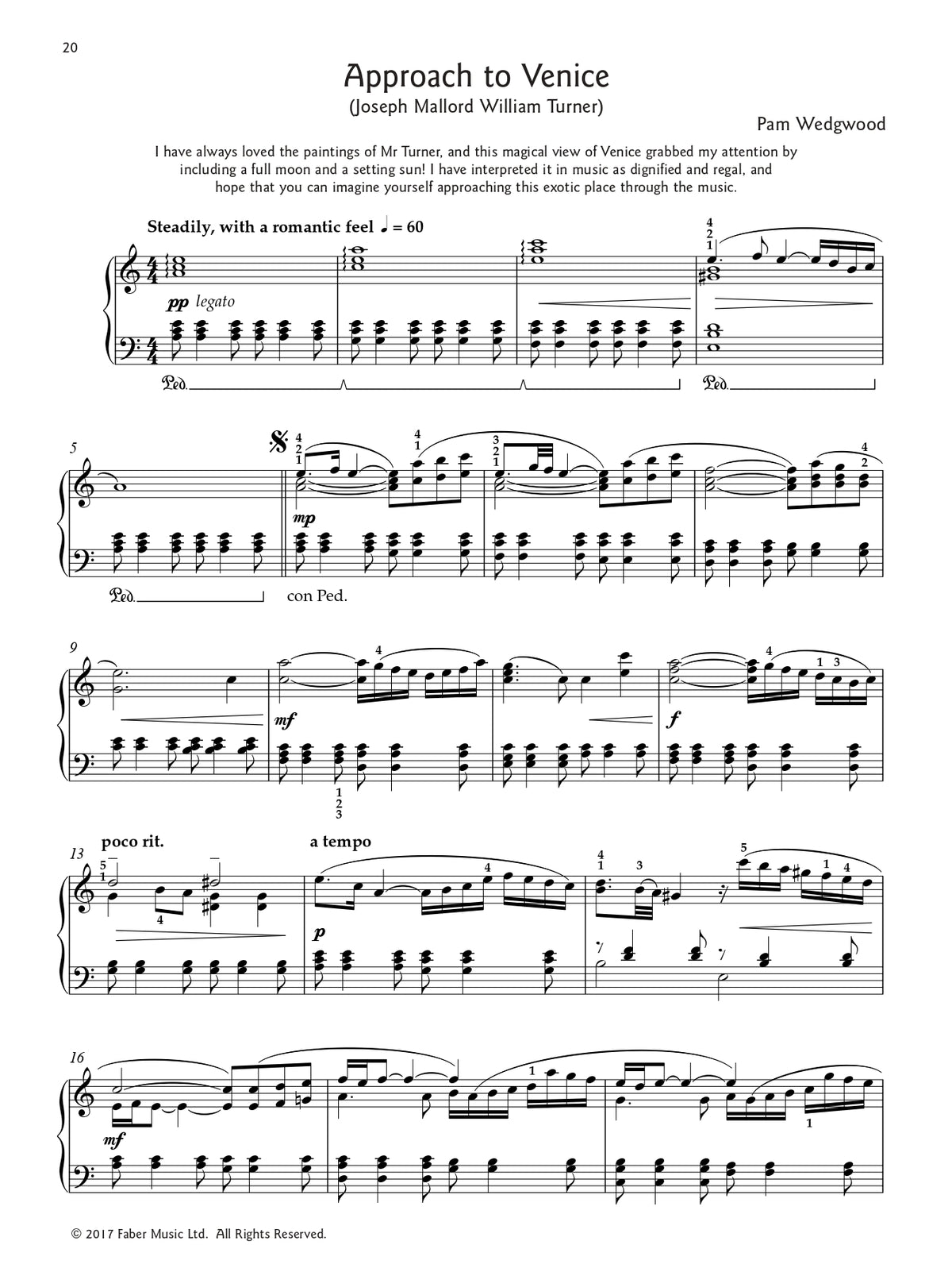 Pam Wedgwood - Piano Gallery Songbook
