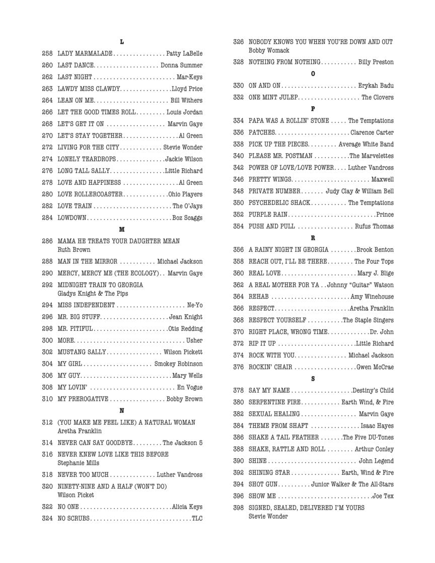 The Real R&B Book - B Flat Instruments (256 Hits)