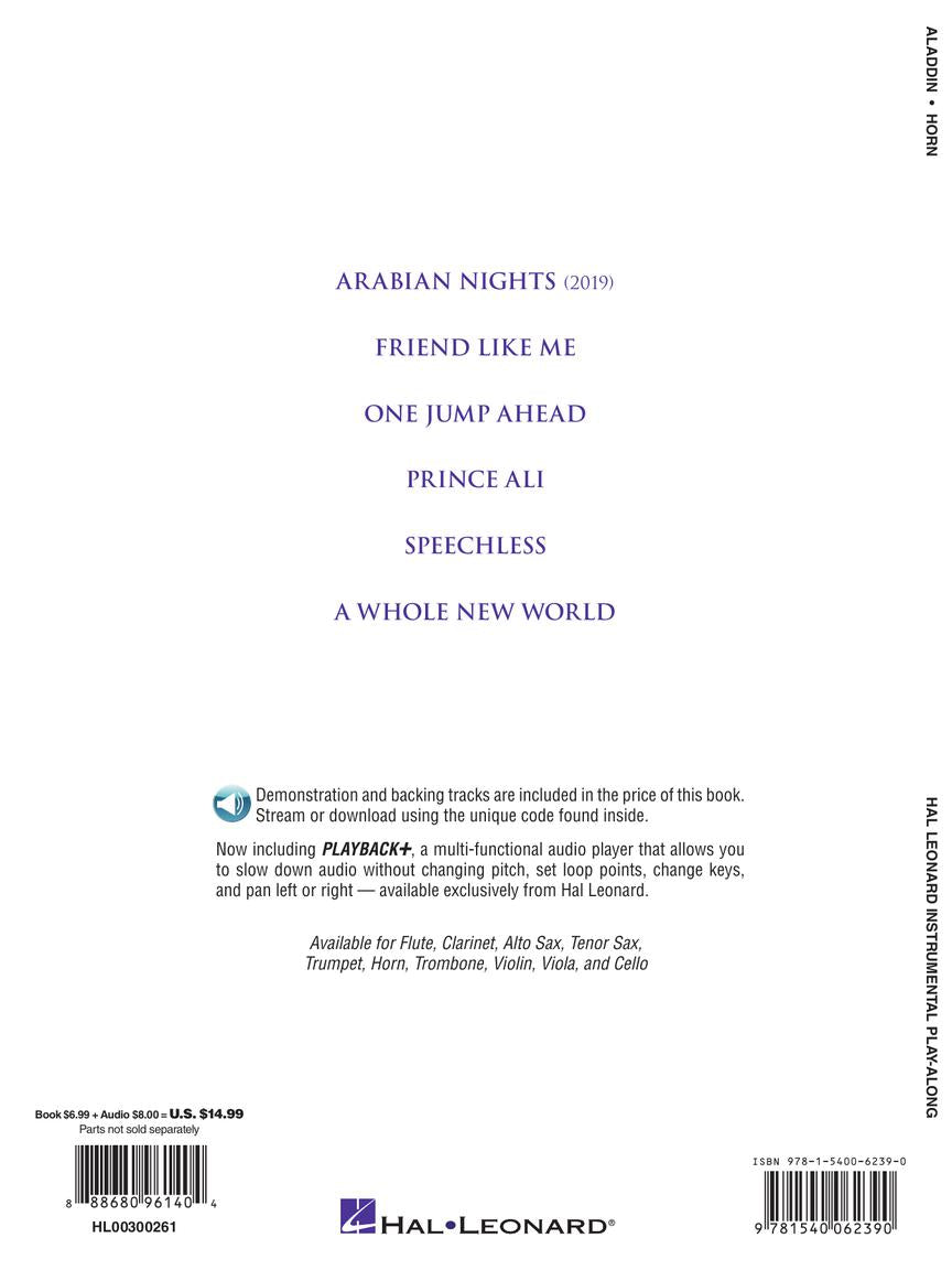 Aladdin For Horn Play Along Book/Ola