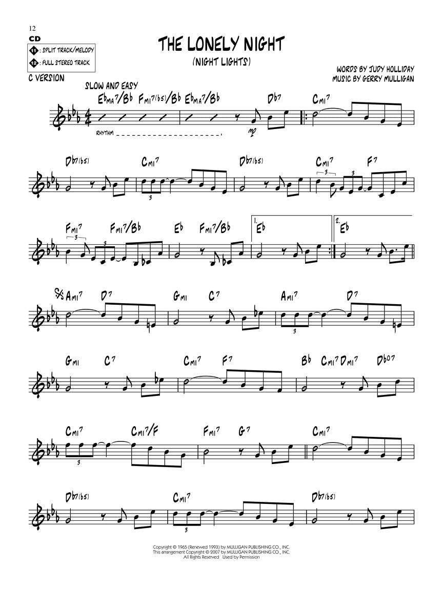 Gerry Mulligan - 爵士演奏系列第 42 册(书/CD)