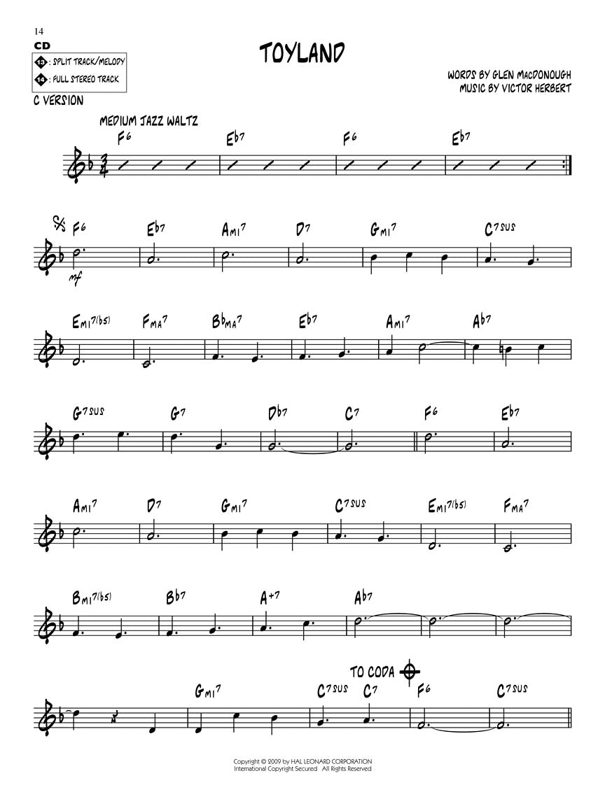 Cool Christmas - Jazz Play Along Volume 111 乐谱/CD