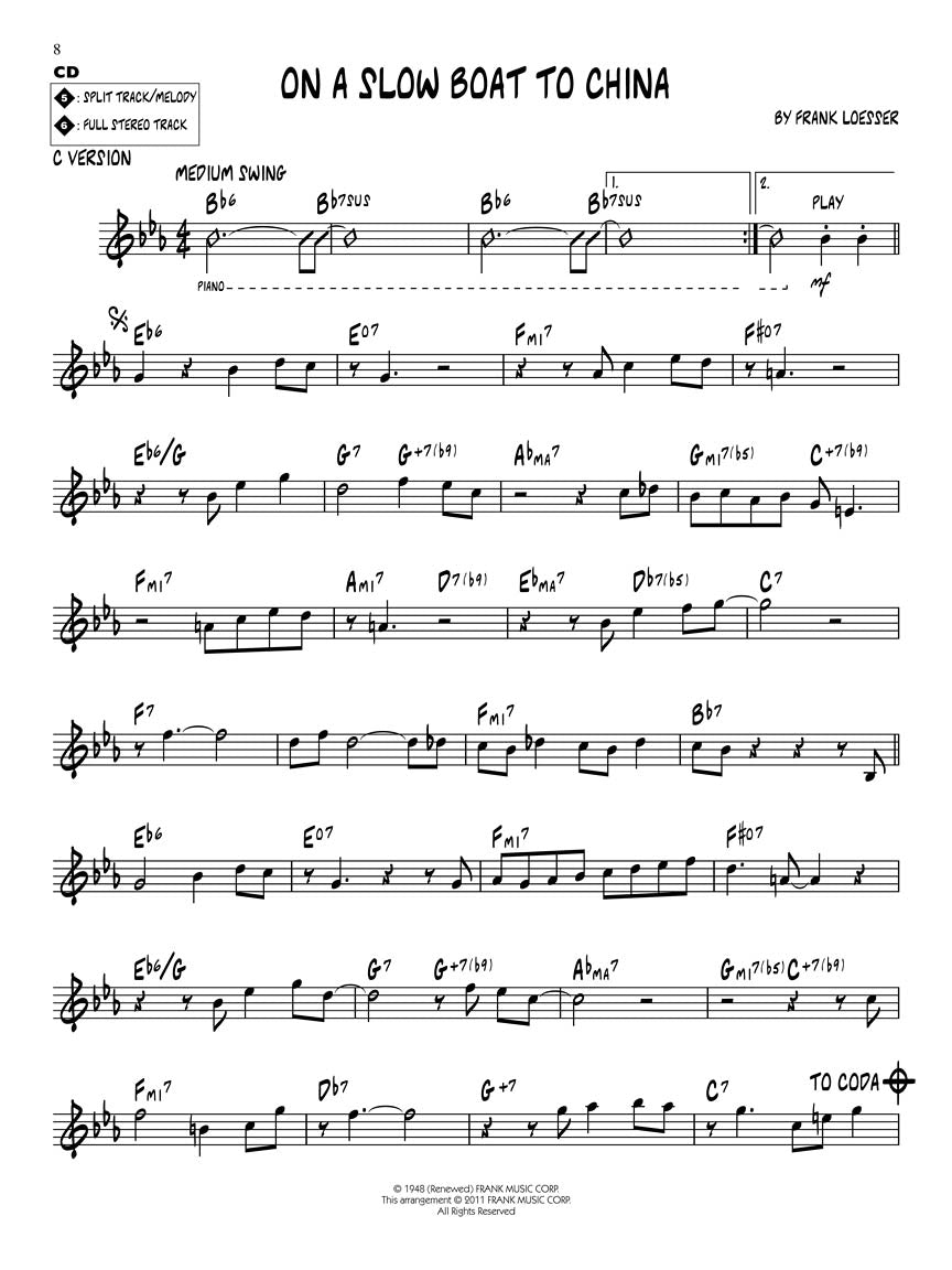Stan Getz Favourites - Jazz Play Along Volume 133 Book/Cd (斯坦·盖茨精选 - 爵士乐伴奏系列第133卷 书籍/CD)