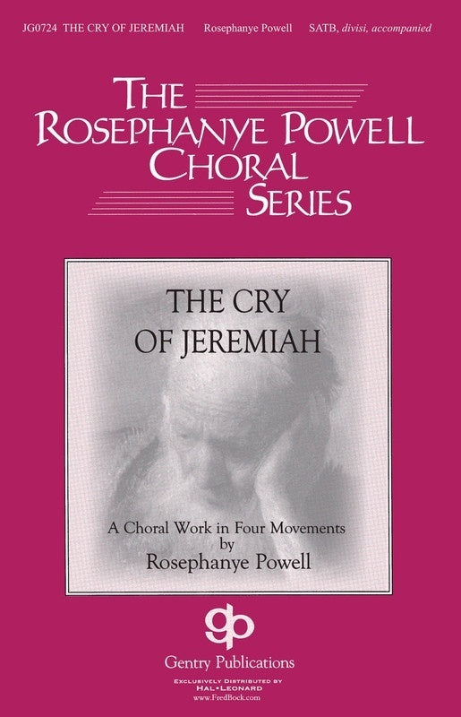 Cry Of Jeremiah Orchestra Score/Parts