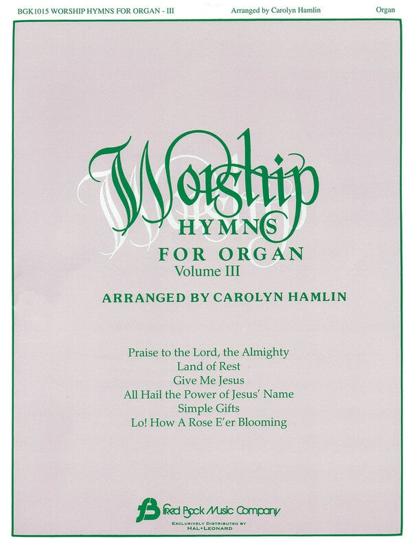 Worship Hymns For Organ V3
