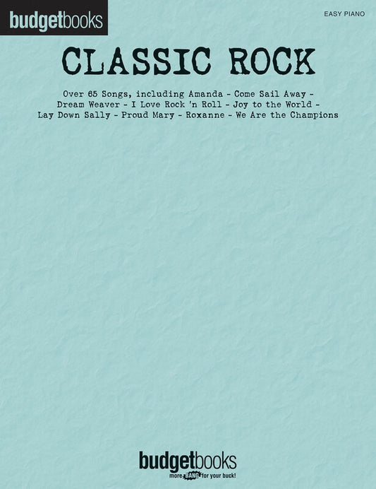 Budget Books Classic Rock Easy Piano