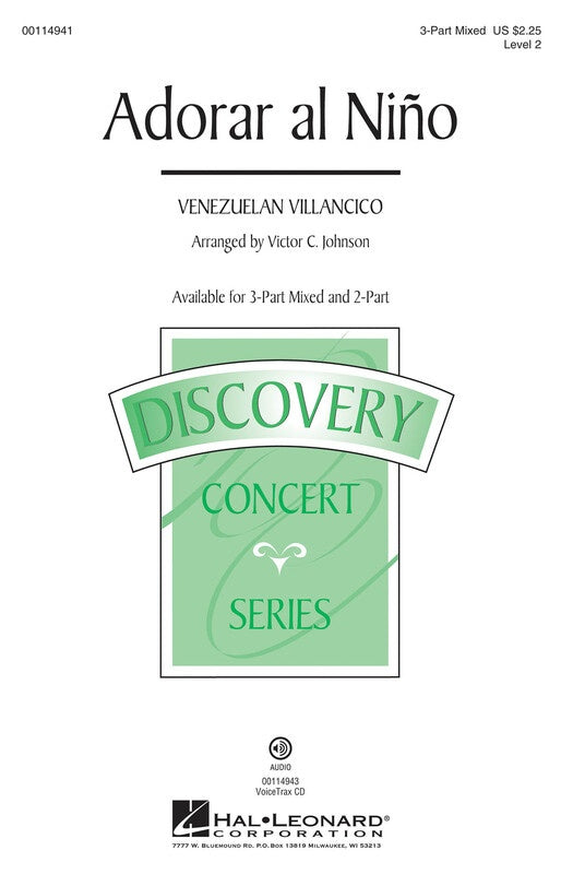Adorar Al Nino - 3 Part Voicing Sheet Music