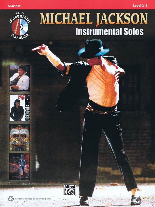 Michael Jackson Instrument Solos Clarinet Play Along Book/Cd