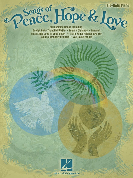 Songs Of Peace Hope And Love Big Note Piano