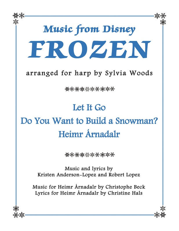 Music From Disneys Frozen For Harp