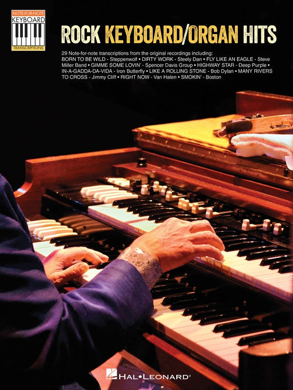 Rock Keyboard/Organ Hits Note For Note