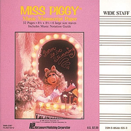 Miss Piggy Manuscript Paper - Music2u