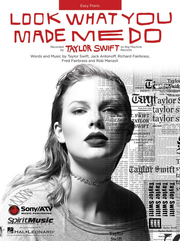 Look What You Made Me Do Easy Piano S/S