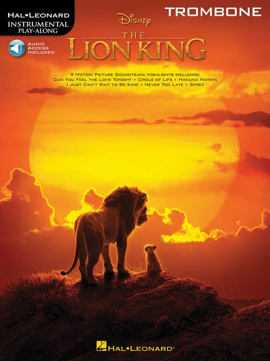 The Lion King For Trombone Play Along Book/Ola