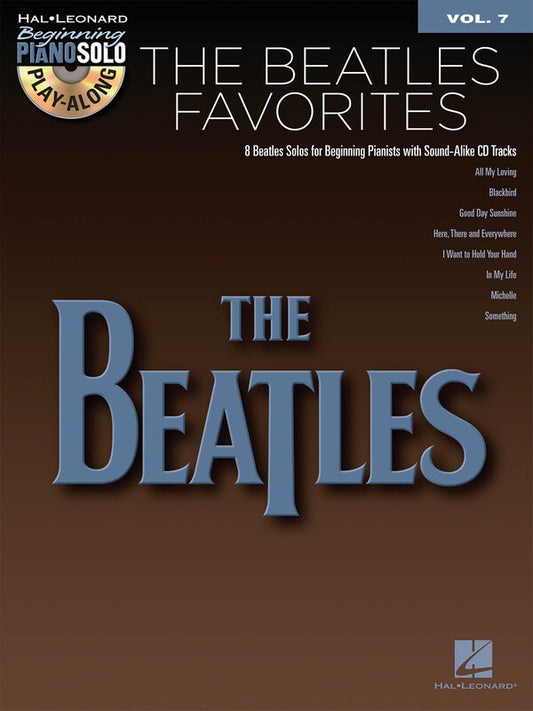 Beatles Favorites Beg Piano Play Along Bk/Cd V7