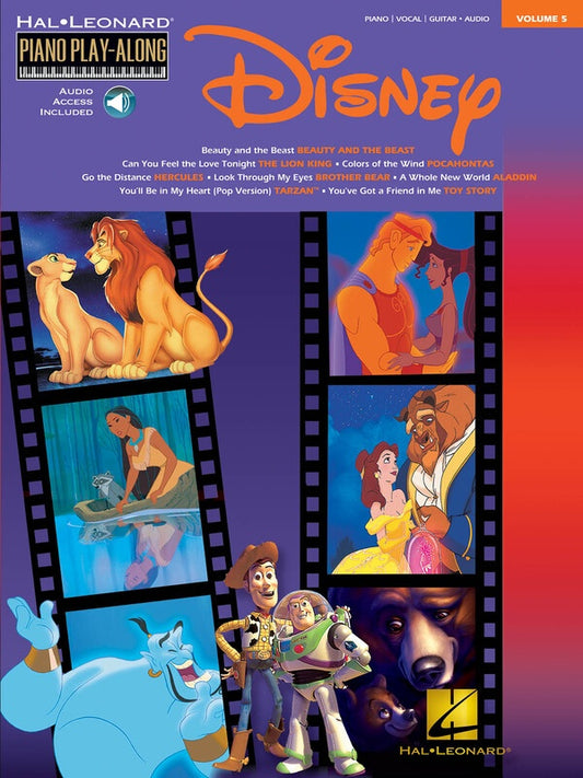 Disney Piano Playalong V5 Bk/Ola