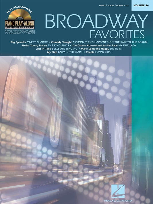 Broadway Favorites Piano Play Along Bk/Cd V56